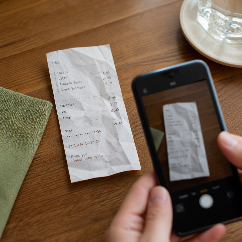 Snap a receipt with your phone